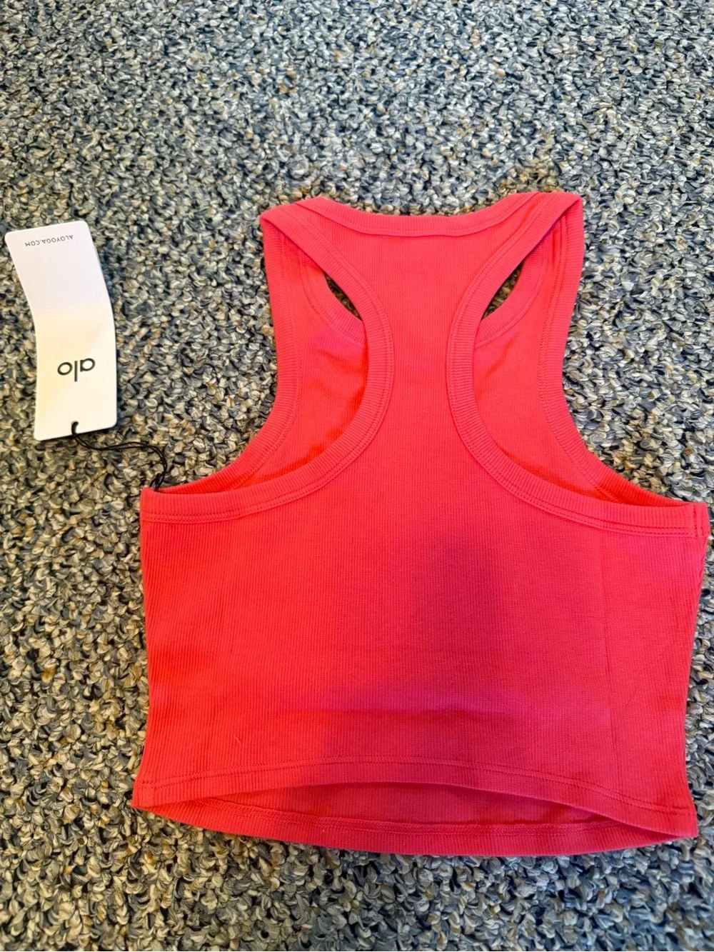 NWT ALO YOGA Candy Red Set: Match Point Skirt and Aspire Tank Top